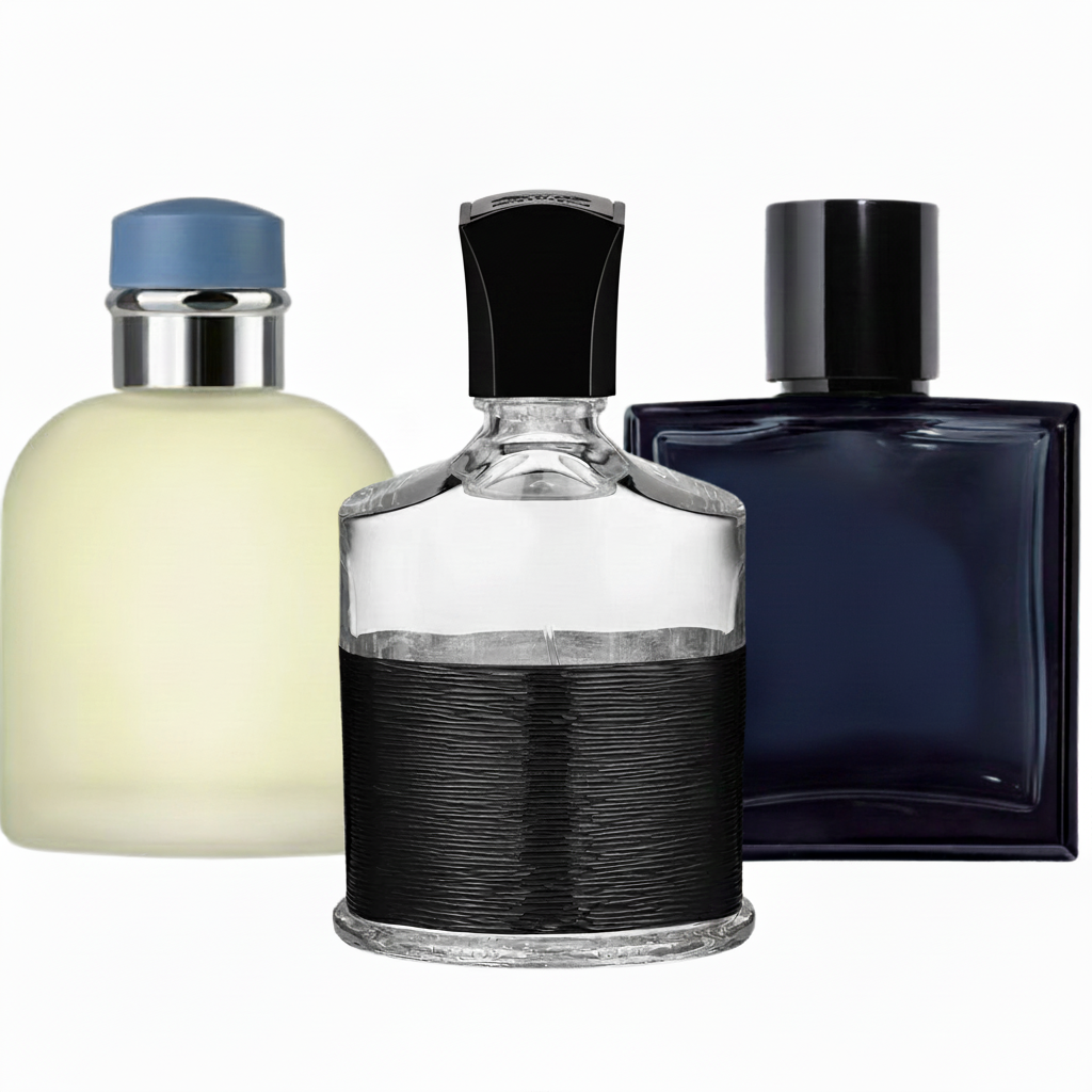 SET MIT 3 Düfte: Holziger Herrenduft, Fruchtiger Premium-Duft und Frischer Sommerduft (Eau de Parfum)