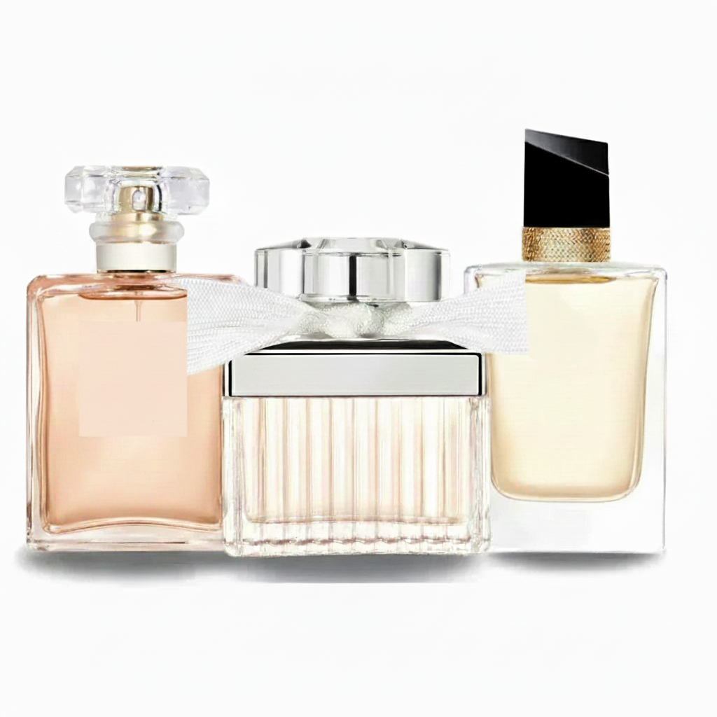 SET MIT 3 Düfte: Blumig-Orientalisches Damenparfüm, Lavendel-Orangenblüten Duft und Feminines Rosenparfüm (Eau de Parfum)